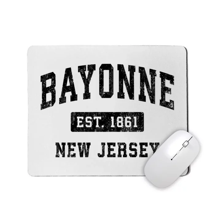 Bayonne Est 1861 New Jersey Nj Vintage Established Sports Design Mousepad