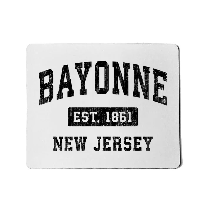 Bayonne Est 1861 New Jersey Nj Vintage Established Sports Design Mousepad