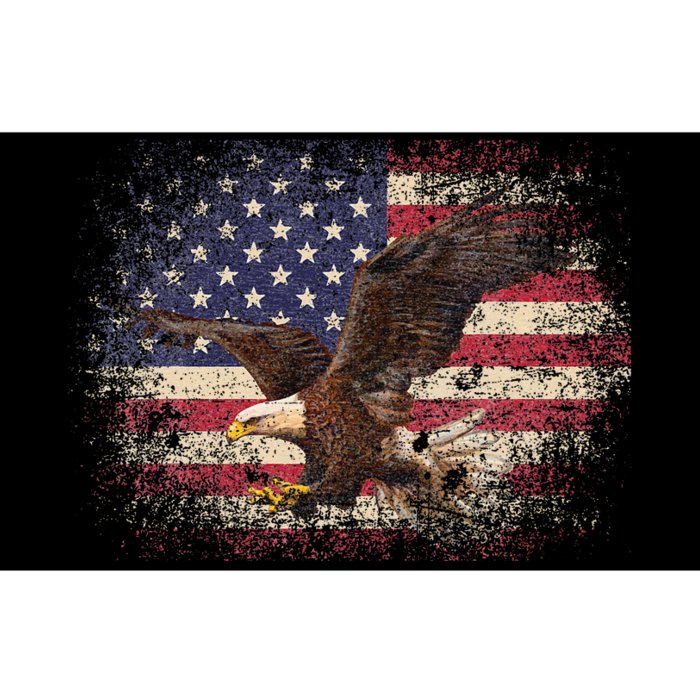 Bald Eagle 4th Of July Christmas Gift American Flag Country Bumper Sticker