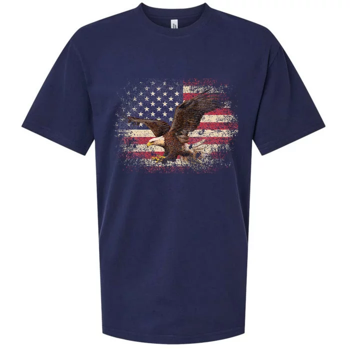 Bald Eagle 4th Of July Christmas Gift American Flag Country Sueded Cloud Jersey T-Shirt