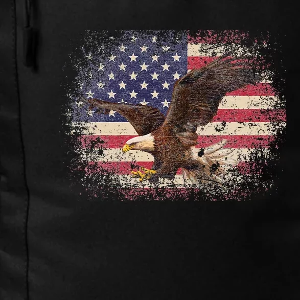 Bald Eagle 4th of July Christmas Gift American Flag Country Daily Commute Backpack