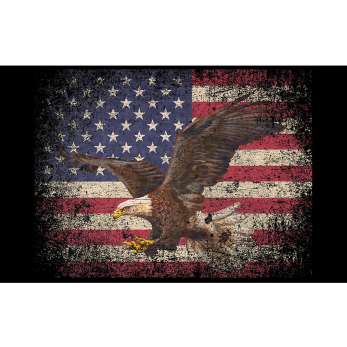 Bald Eagle 4th Of July Christmas Gift American Flag Country Bumper Sticker