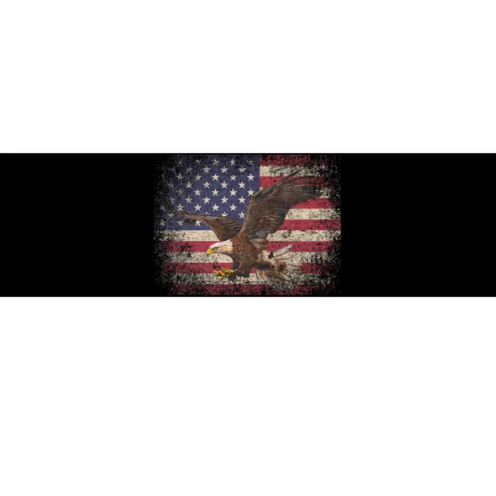 Bald Eagle 4th Of July Christmas Gift American Flag Country Bumper Sticker