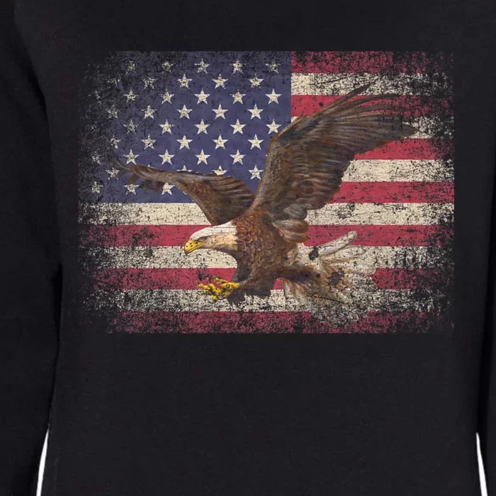 Bald Eagle 4th Of July Christmas Gift American Flag Country Womens California Wash Sweatshirt