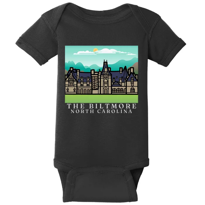 Biltmore Estate Asheville North Carolina In Color Baby Bodysuit