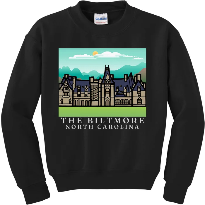 Biltmore Estate Asheville North Carolina In Color Kids Sweatshirt