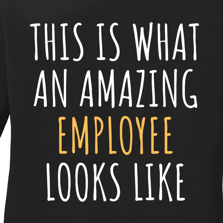 Best Employee Appreciation Thank You End Of Year Christmas Ladies Long Sleeve Shirt