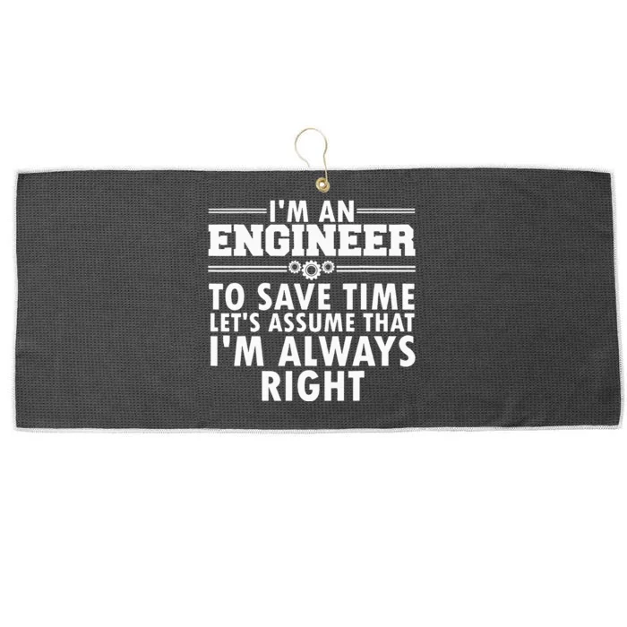 Best Engineer Art For Men Women Humor Engineering Lovers Large Microfiber Waffle Golf Towel