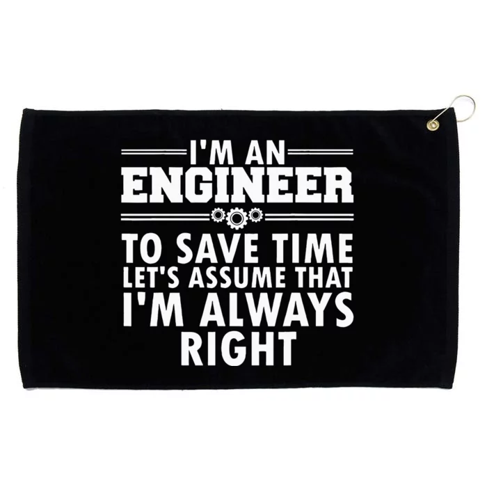 Best Engineer Art For Men Women Humor Engineering Lovers Grommeted Golf Towel