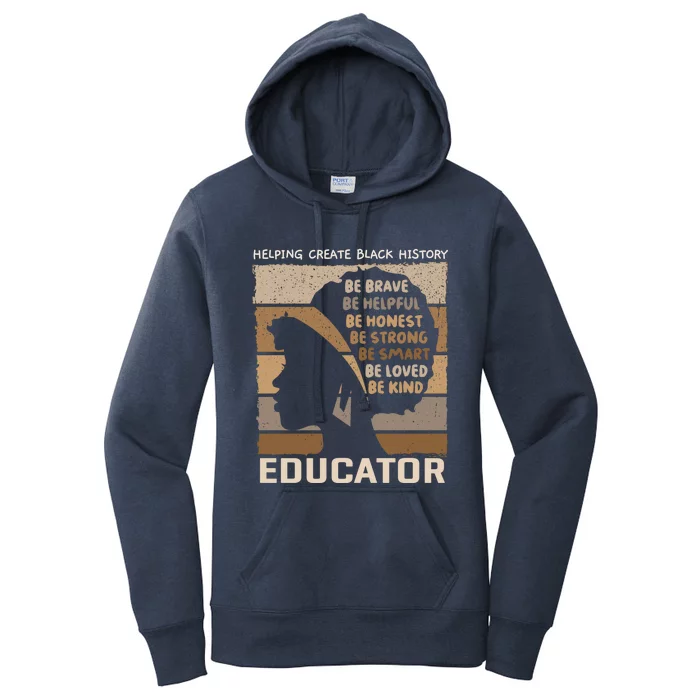 Black Educators And 'S Black History Design For Teachers Gift Women's Pullover Hoodie