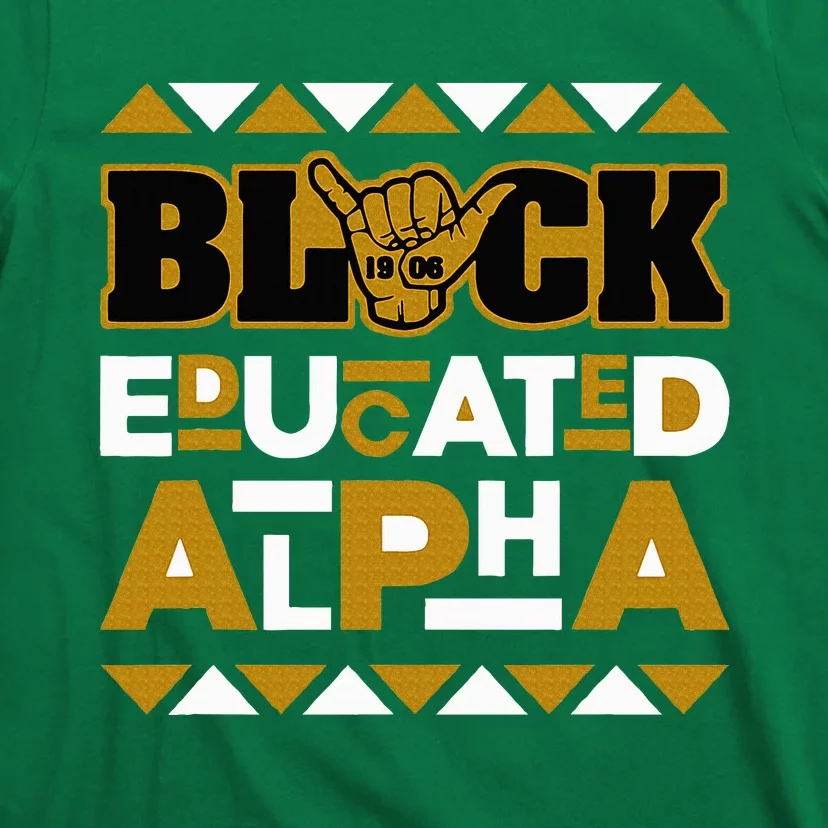 Black Educated Alpha T-Shirt