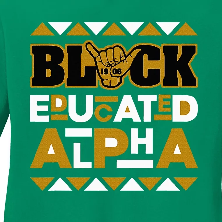 Black Educated Alpha Ladies Long Sleeve Shirt