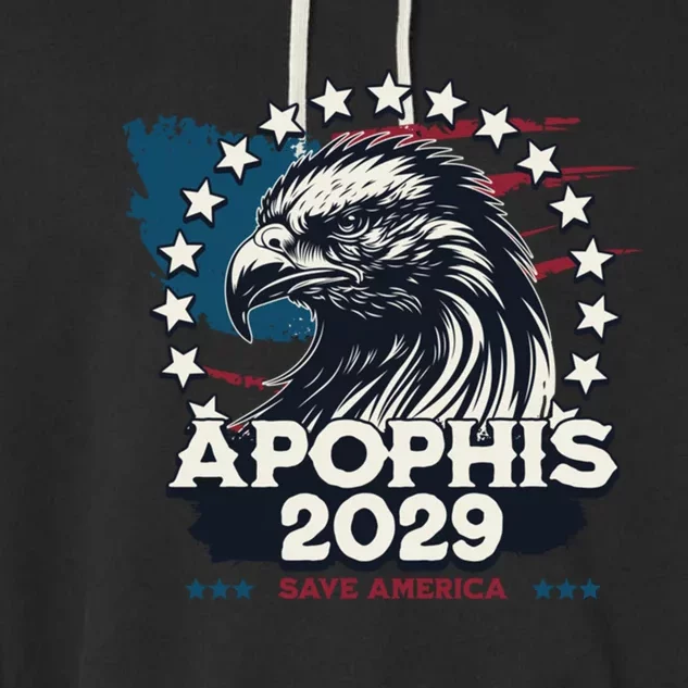 Bald Eagle Asteroid 99942 Apophis 2029 Save America Meaningful Gift Garment-Dyed Fleece Hoodie