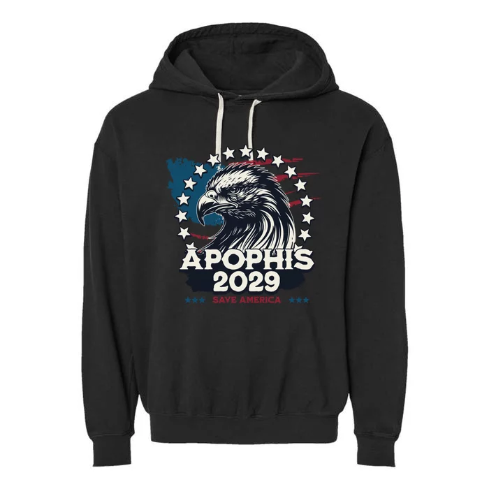 Bald Eagle Asteroid 99942 Apophis 2029 Save America Meaningful Gift Garment-Dyed Fleece Hoodie