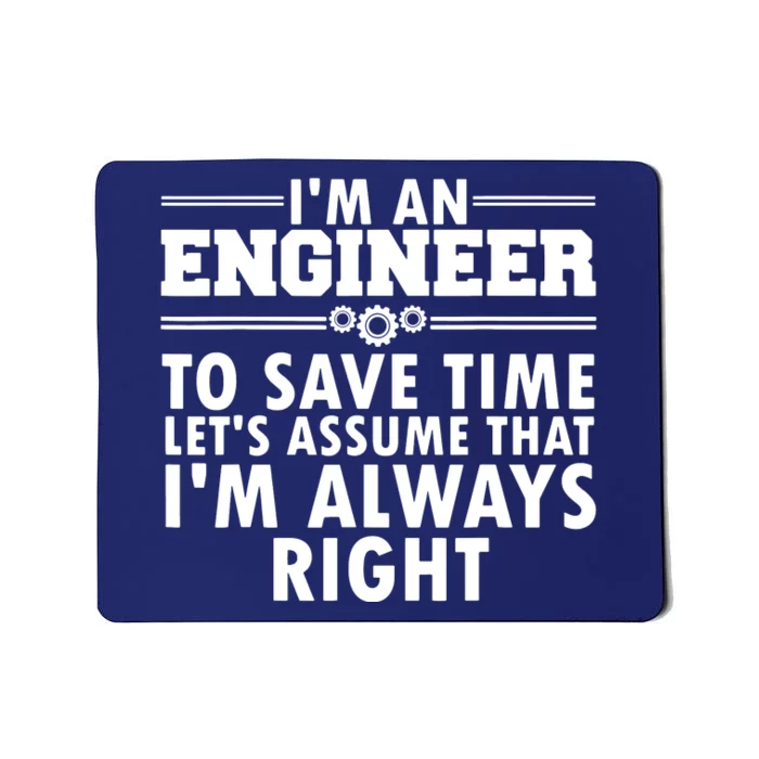 Best Engineer Art For Men Women Humor Engineering Lovers Mousepad