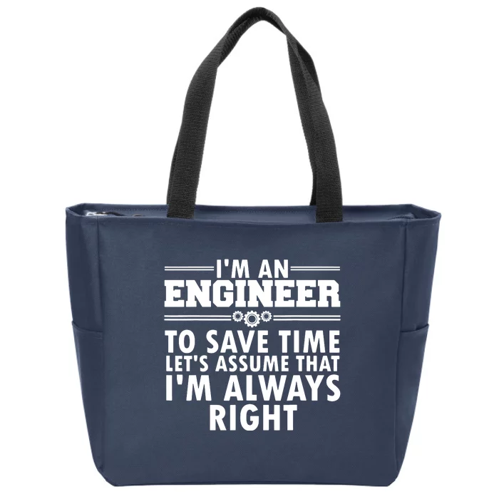 Best Engineer Art For Men Women Humor Engineering Lovers Zip Tote Bag