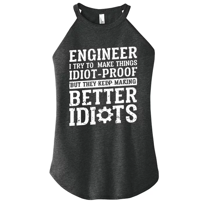 Best Engineer Art For Men Women Mechanical Engineering Lover Women’s Perfect Tri Rocker Tank