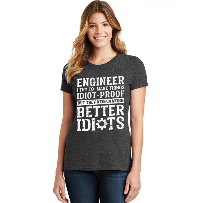 Best Engineer Art For Men Women Mechanical Engineering Lover Women's T-Shirt