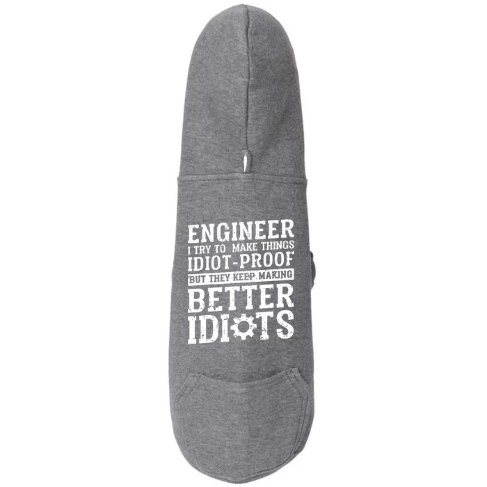 Best Engineer Art For Men Women Mechanical Engineering Lover Doggie 3-End Fleece Hoodie