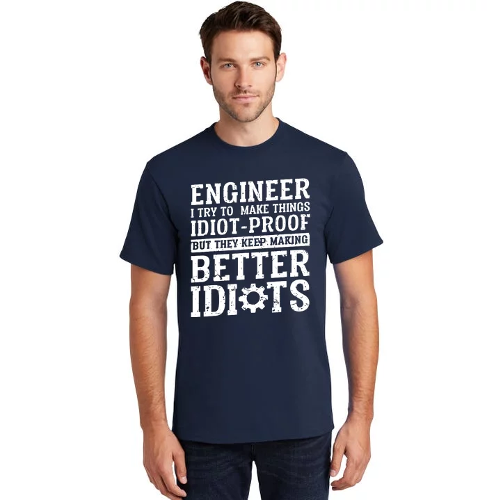 Best Engineer Art For Men Women Mechanical Engineering Lover Tall T-Shirt