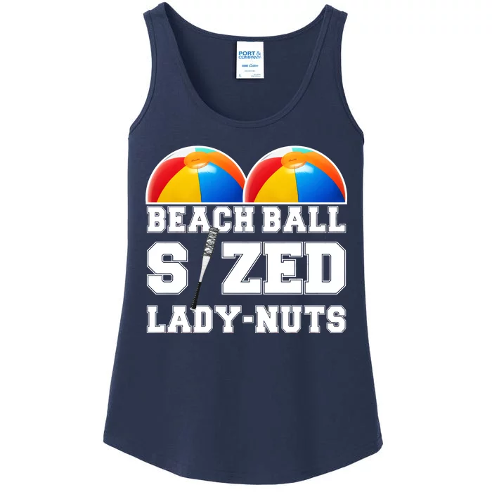 Beach Ball Sized Lady Nuts Lucille Baseball Bat Ladies Essential Tank