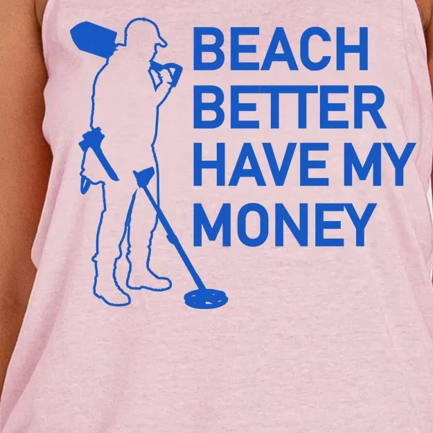 Beach Better Have My Money Women's Knotted Racerback Tank