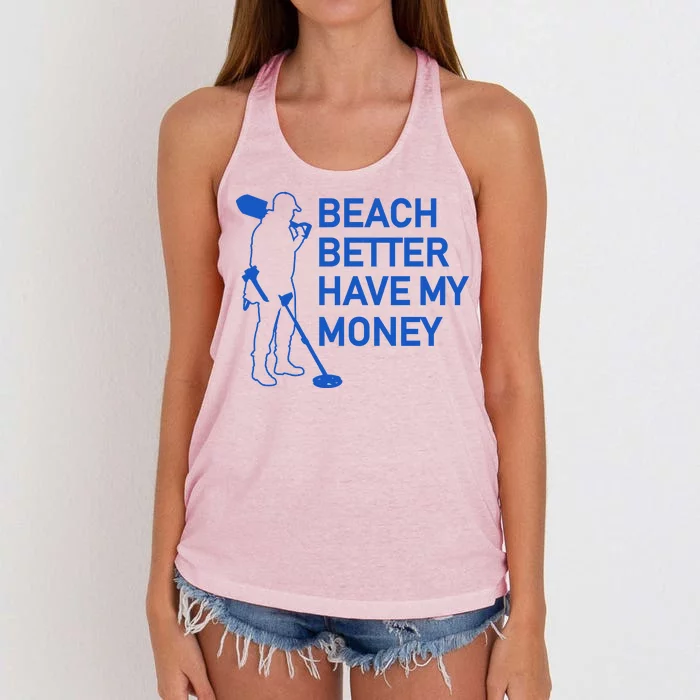 Beach Better Have My Money Women's Knotted Racerback Tank