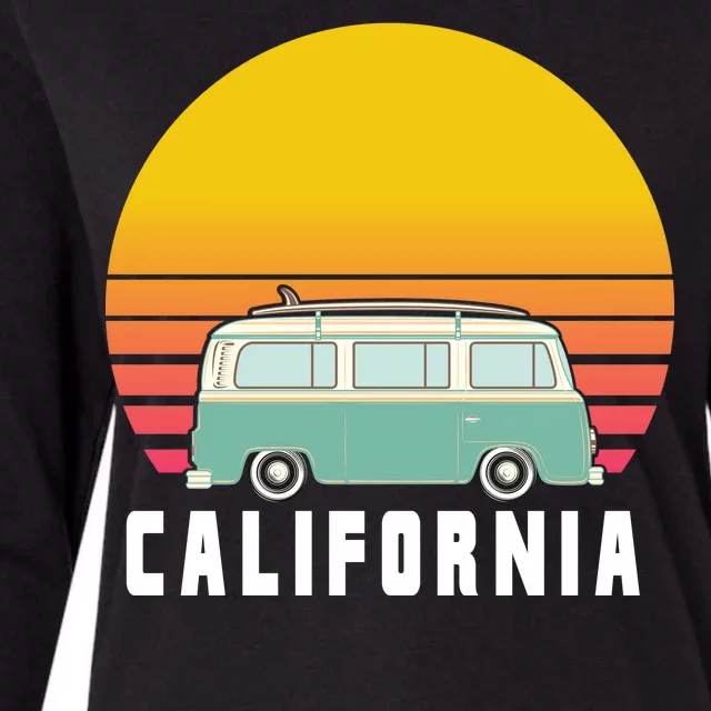 Beach Bum California Hippie Van Womens Cotton Relaxed Long Sleeve T-Shirt