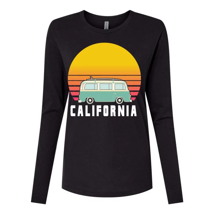 Beach Bum California Hippie Van Womens Cotton Relaxed Long Sleeve T-Shirt