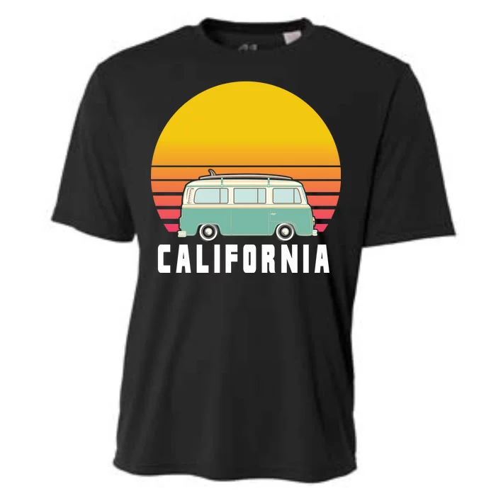 Beach Bum California Hippie Van Cooling Performance Crew T-Shirt