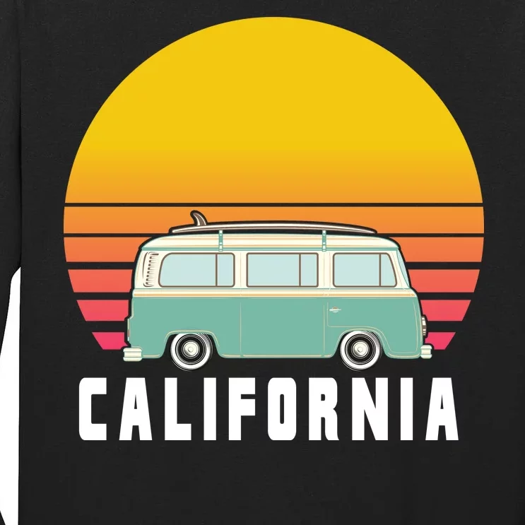 Beach Bum California Hippie Van Tall Long Sleeve T-Shirt