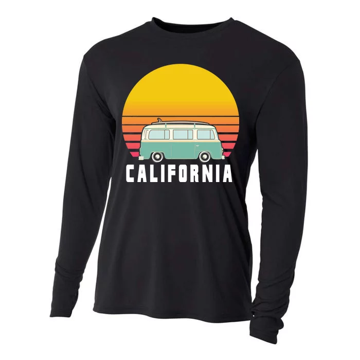 Beach Bum California Hippie Van Cooling Performance Long Sleeve Crew