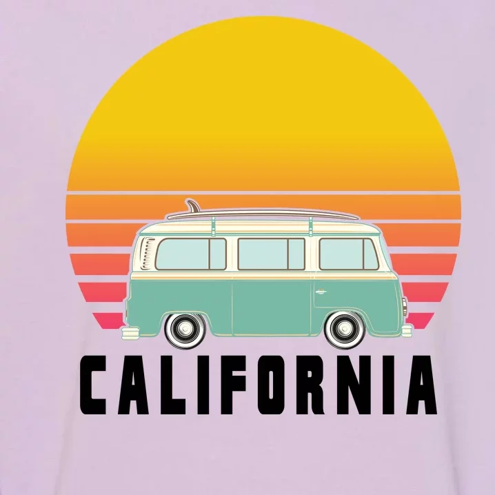 Beach Bum California Hippie Van Garment-Dyed Sweatshirt