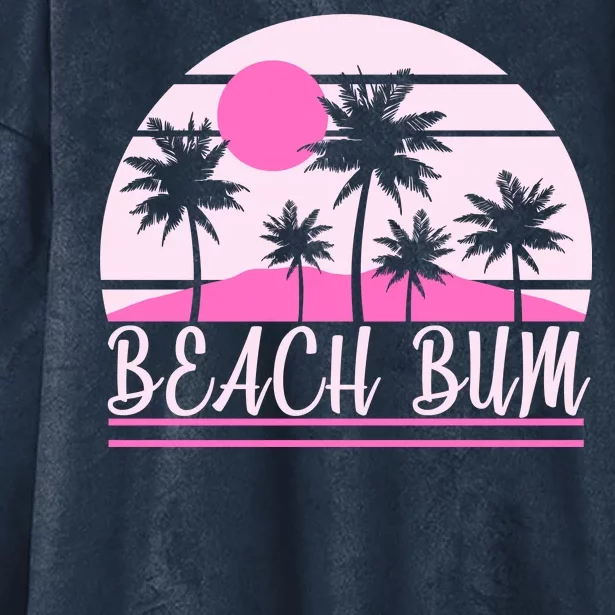 Beach Bum Pink Logo Hooded Wearable Blanket