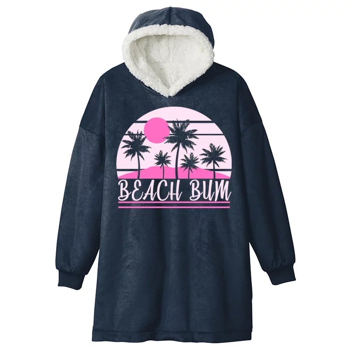 Beach Bum Pink Logo Hooded Wearable Blanket