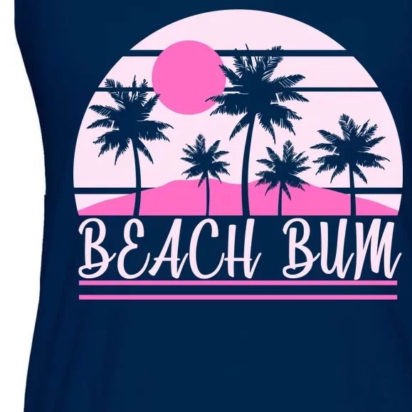 Beach Bum Pink Logo Ladies Essential Flowy Tank