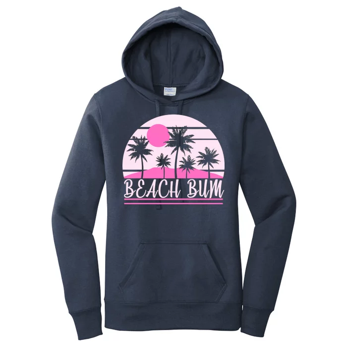 Beach Bum Pink Logo Women's Pullover Hoodie