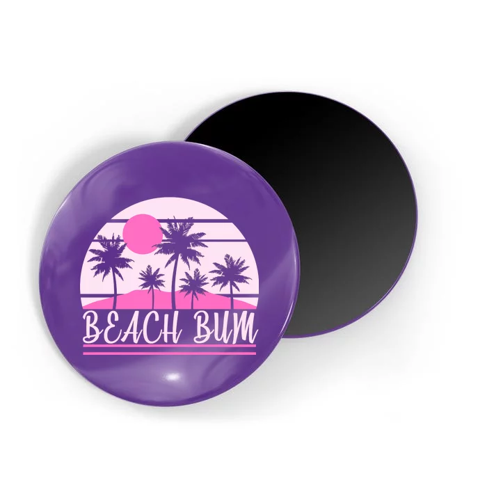 Beach Bum Pink Logo Magnet