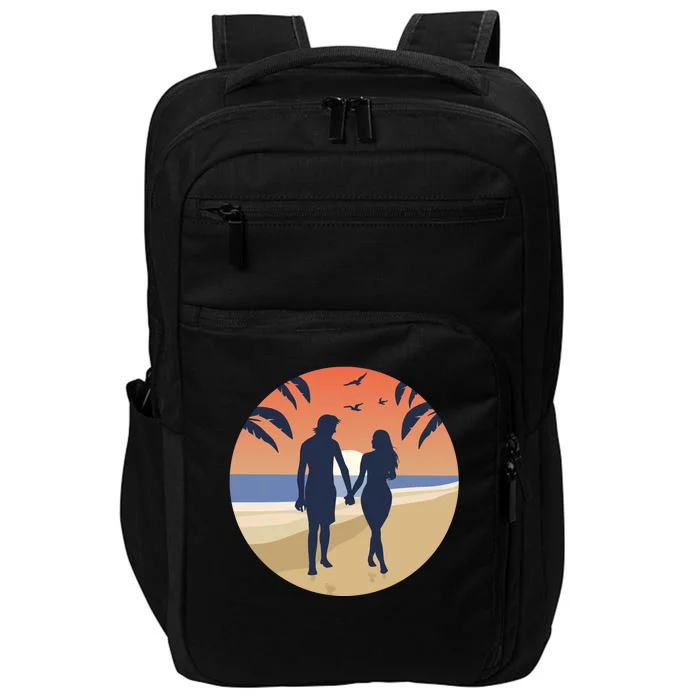 Beach Couple Impact Tech Backpack