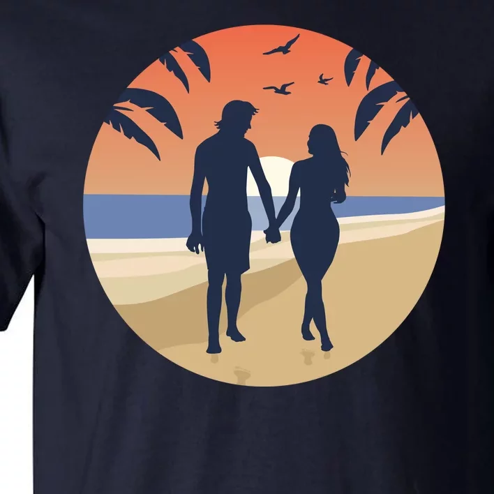 Beach Couple Tall T-Shirt