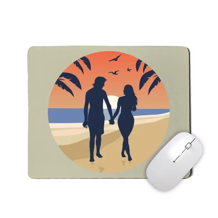 Beach Couple Mousepad