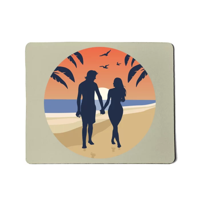 Beach Couple Mousepad