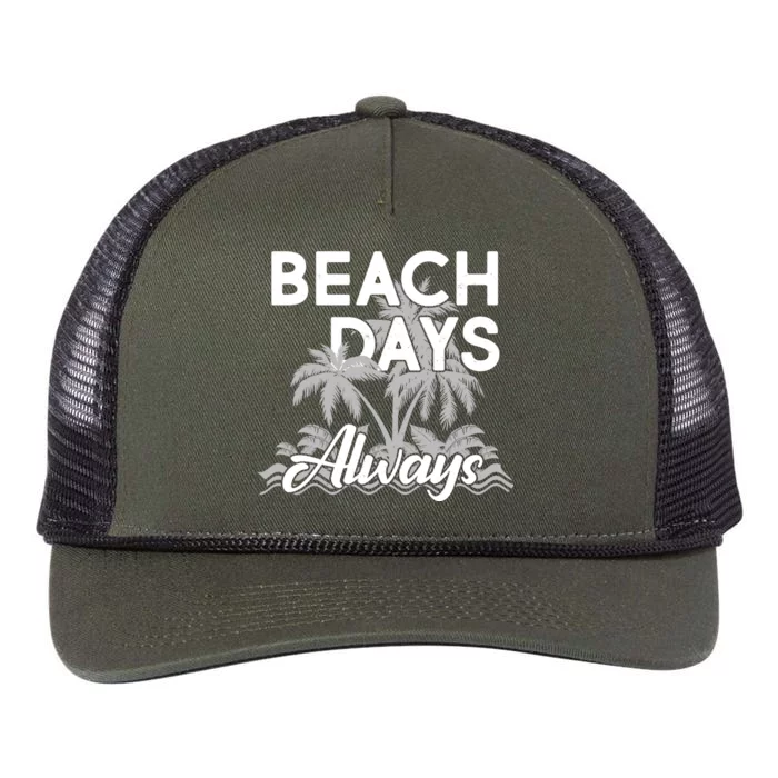 Beach Days Always Retro Rope Trucker Hat Cap