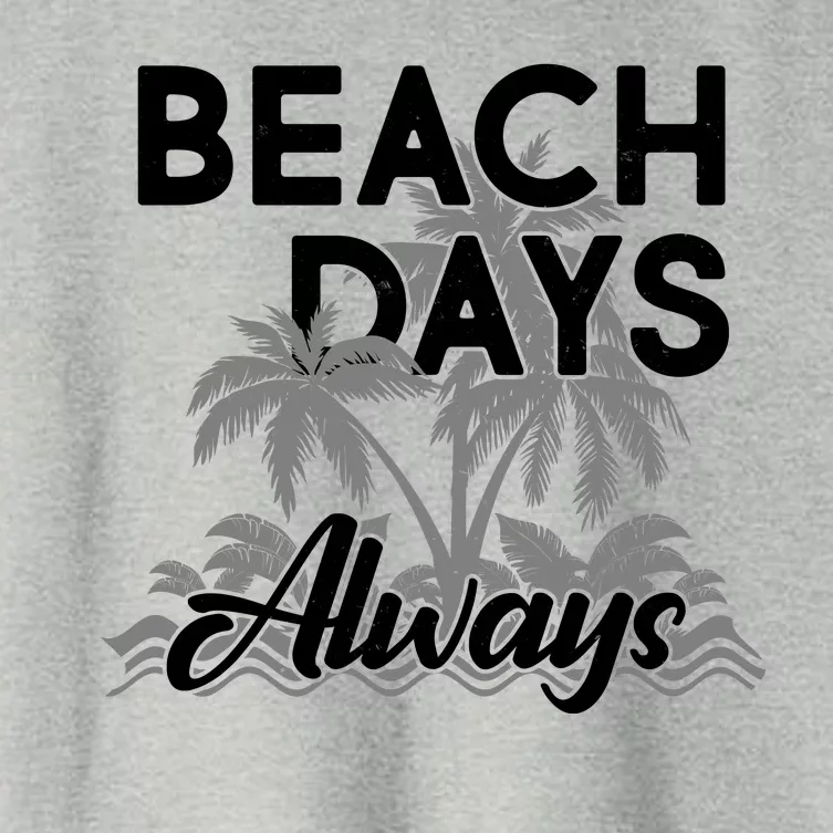 Beach Days Always Women's Crop Top Tee