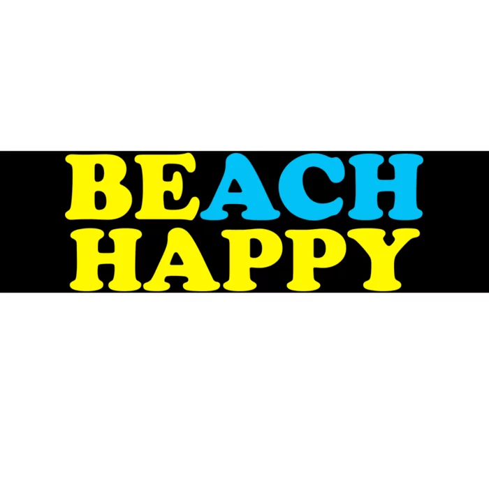 Beach Happy Bumper Sticker