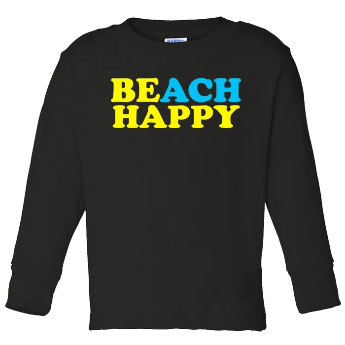 Beach Happy Toddler Long Sleeve Shirt