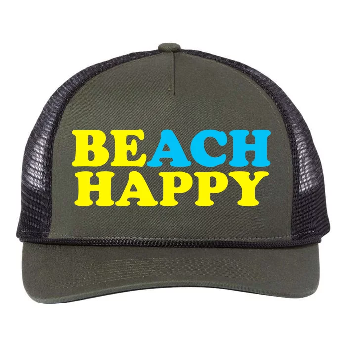 Beach Happy Retro Rope Trucker Hat Cap