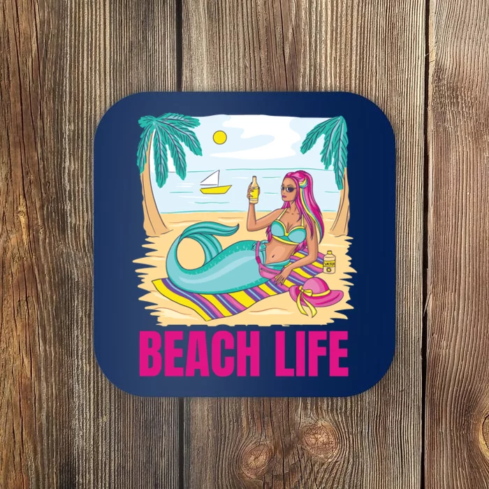 Beach Life Mermaid Coaster