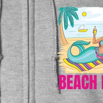 Beach Life Mermaid Full Zip Hoodie