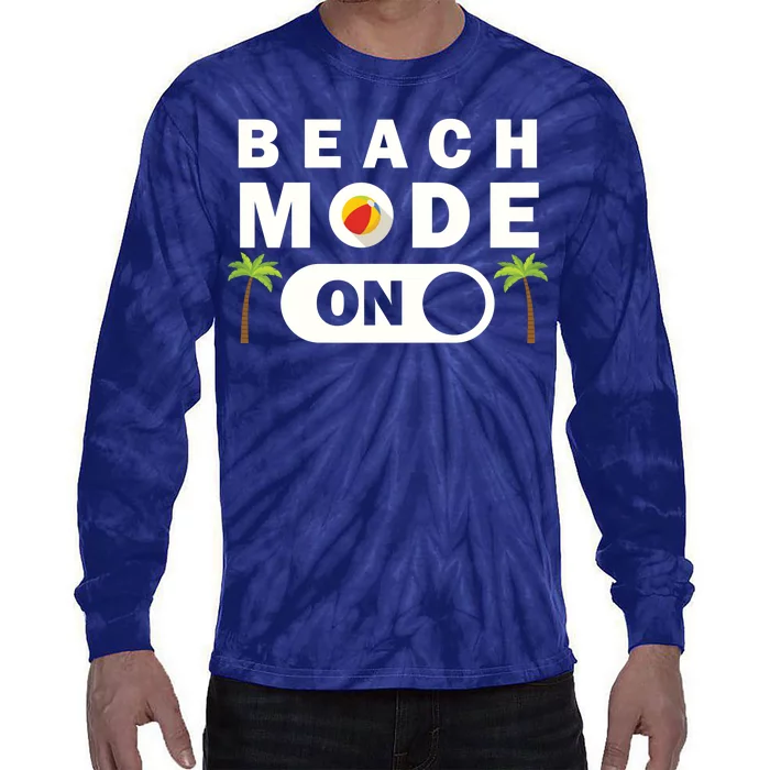 Beach Mode On Tie-Dye Long Sleeve Shirt